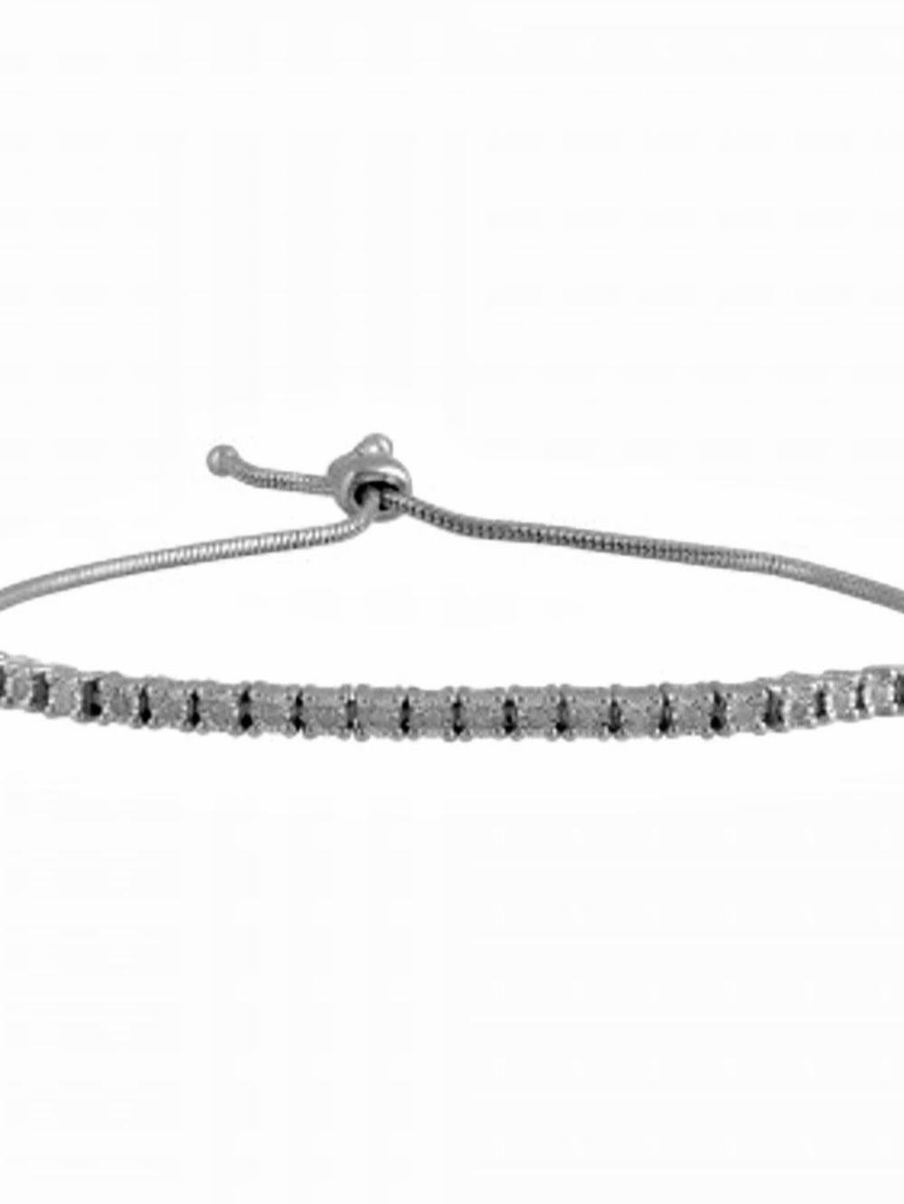 Silver-Tone Tennis Bracelet. NWOT.